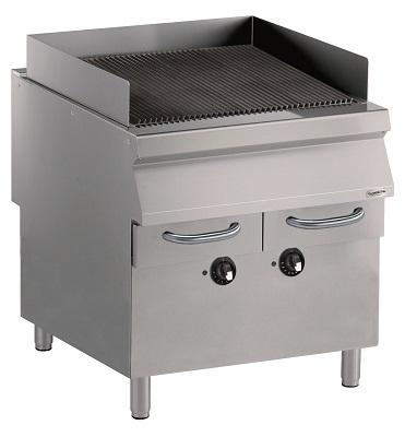 Grill - Lavasten - 800 x 900 mm - Combisteel