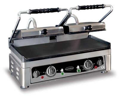 Kontaktgrill / Klemgrill - Glat overflade - 440 x 560 mm - Combisteel