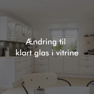 Ændring til klart glas i vitrine - Kitchn