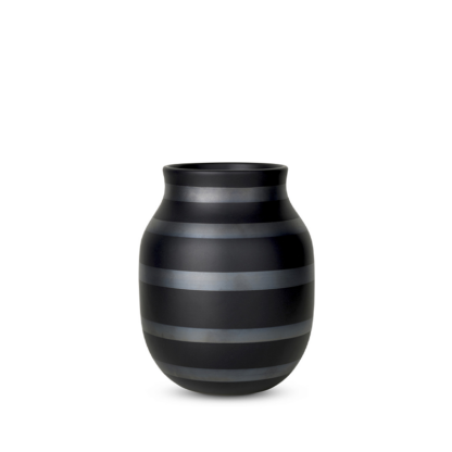 Kähler Omaggio Vase Sort 20 Cm - Kähler