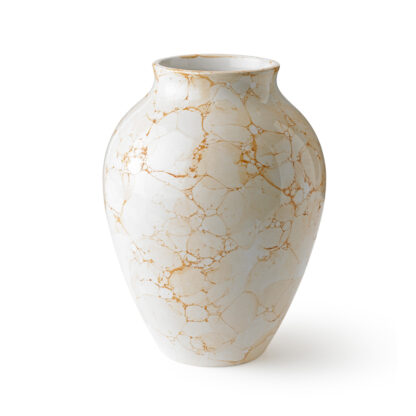 Knabstrup Natura vase kalk/brun 27 cm - Knabstrup Keramik