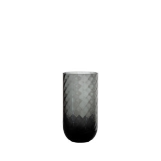 Specktrum Meadow Swirl Cylinder Vase Grey Small - Specktrum