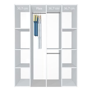 Inventar fra bredde 140 cm til 160 cm - Celebert - Model A - Kitchn Skydedøre