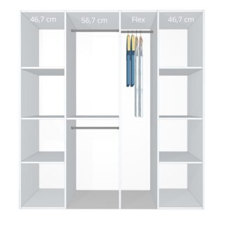 Inventar fra bredde 180 cm til 200 cm - Celebert - Model A - Celebert