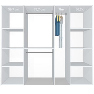 Inventar fra bredde 220 cm til 240 cm - Celebert - Model A - Kitchn Skydedøre