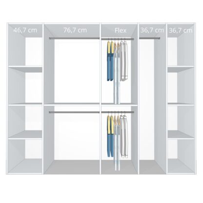 Inventar fra bredde 240 cm til 260 cm - Celebert - Model A - Celebert