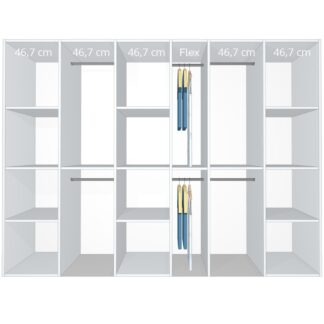 Inventar fra bredde 260 cm til 280 cm - Celebert - Model A - Kitchn Skydedøre