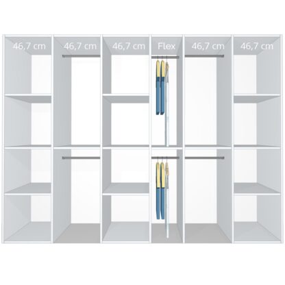 Inventar fra bredde 260 cm til 280 cm - Celebert - Model A - Celebert