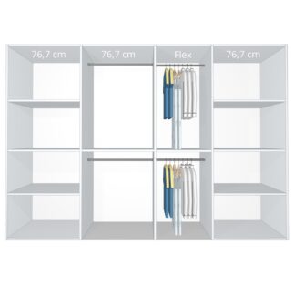 Inventar fra bredde 280 cm til 300 cm - Celebert - Model A - Celebert