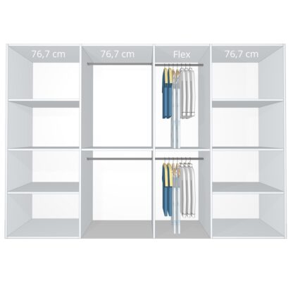 Inventar fra bredde 280 cm til 300 cm - Celebert - Model A - Kitchn Skydedøre