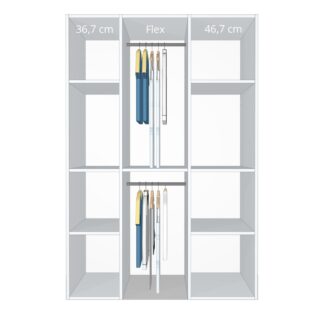 Inventar fra bredde 120 cm til 140 cm - Celebert - Model B - Celebert