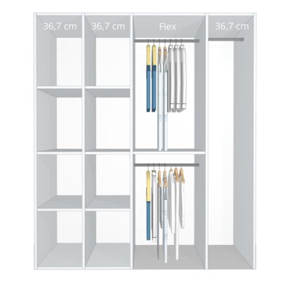 Inventar fra bredde 160 cm til 180 cm - Celebert - Model B - Kitchn Skydedøre