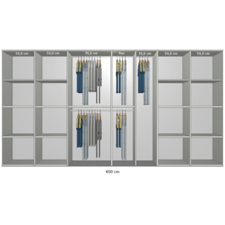 Inventar fra bredde 380 cm til 400 cm Model B - Kitchn