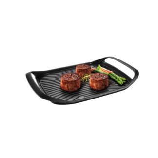 Grillpande 42 x 28 cm med riller og 2 termiske zoner - Billig fragt - Tescoma