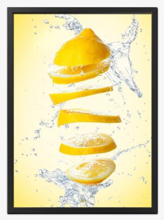 Appelsin Splash No. 3 | Køkkenplakat - 21x30 cm (A4) - Køkkenshop