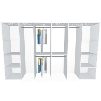 Inventar fra bredde 320 cm til 340 cm - Kitchn - Model B - Kitchn Skydedøre