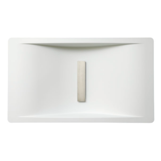 Lavabo Wave Arctic White badvask - DFI-Geisler