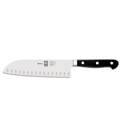 Kokkekniv Santoku 18 cm Icel maitre - med luftskær - Icel